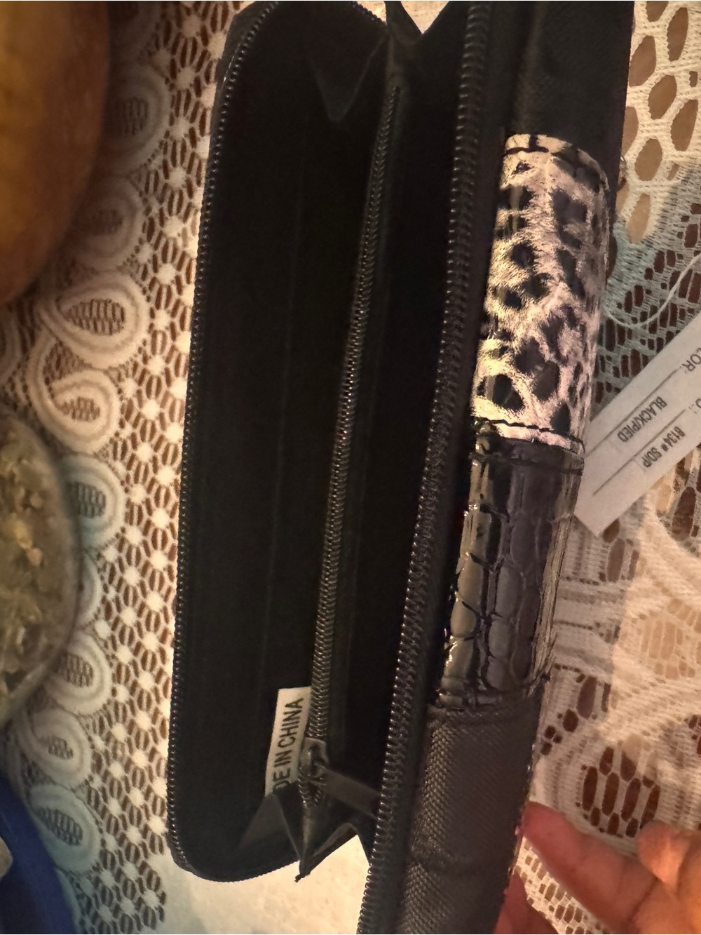 Black Patchwork wallet - Picture 5 of 5